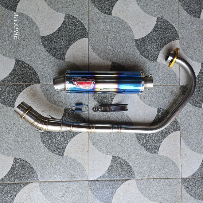 knalpot R9 NEW MUGELLO original yamaha SCORPIO Z 225 fullsystem