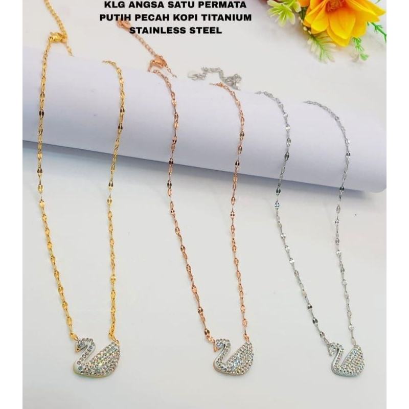 Kalung Bebek White Titanium