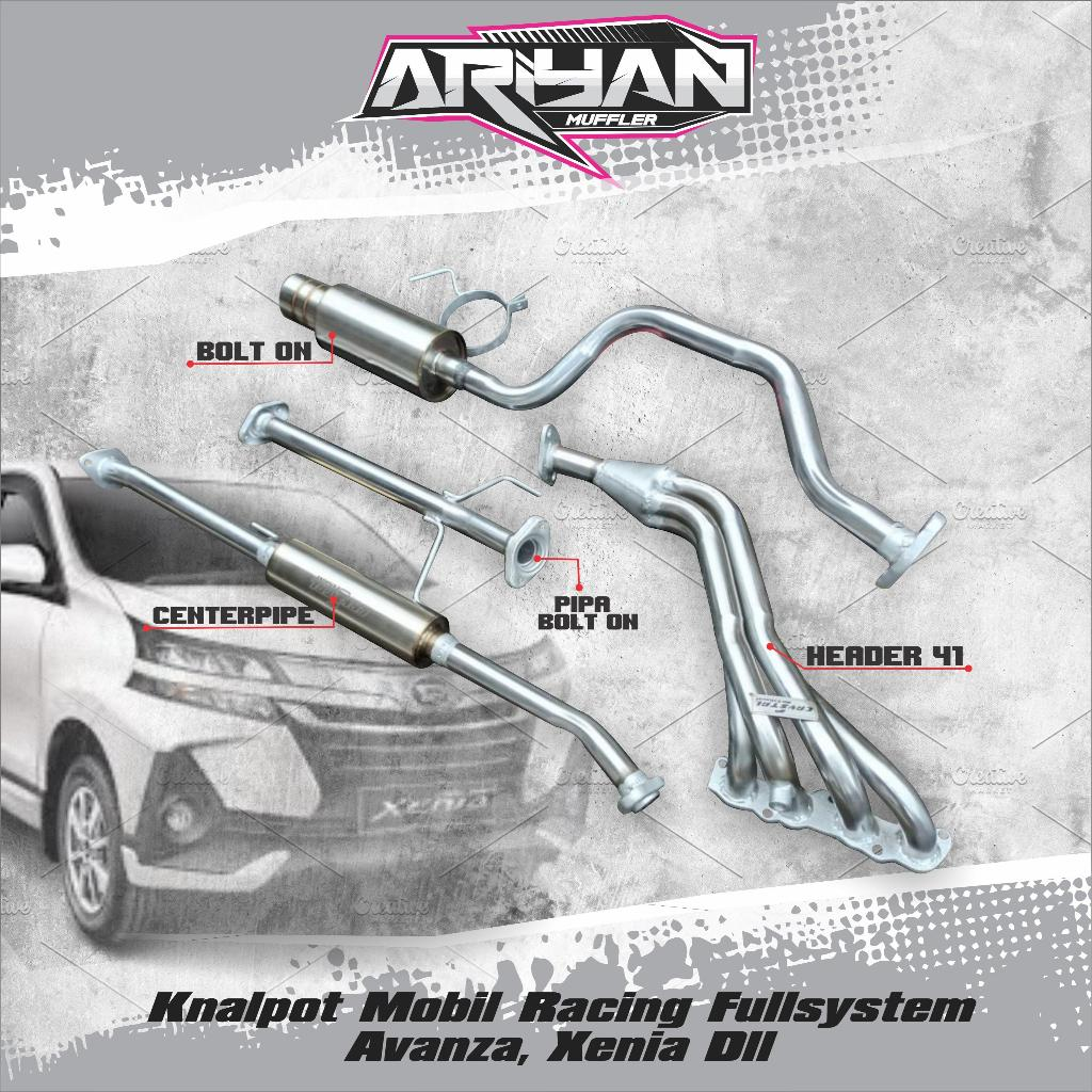 Knalpot Mobil Racing Fullsystem All New Avanza, Xenia, Terios PNP High Quality