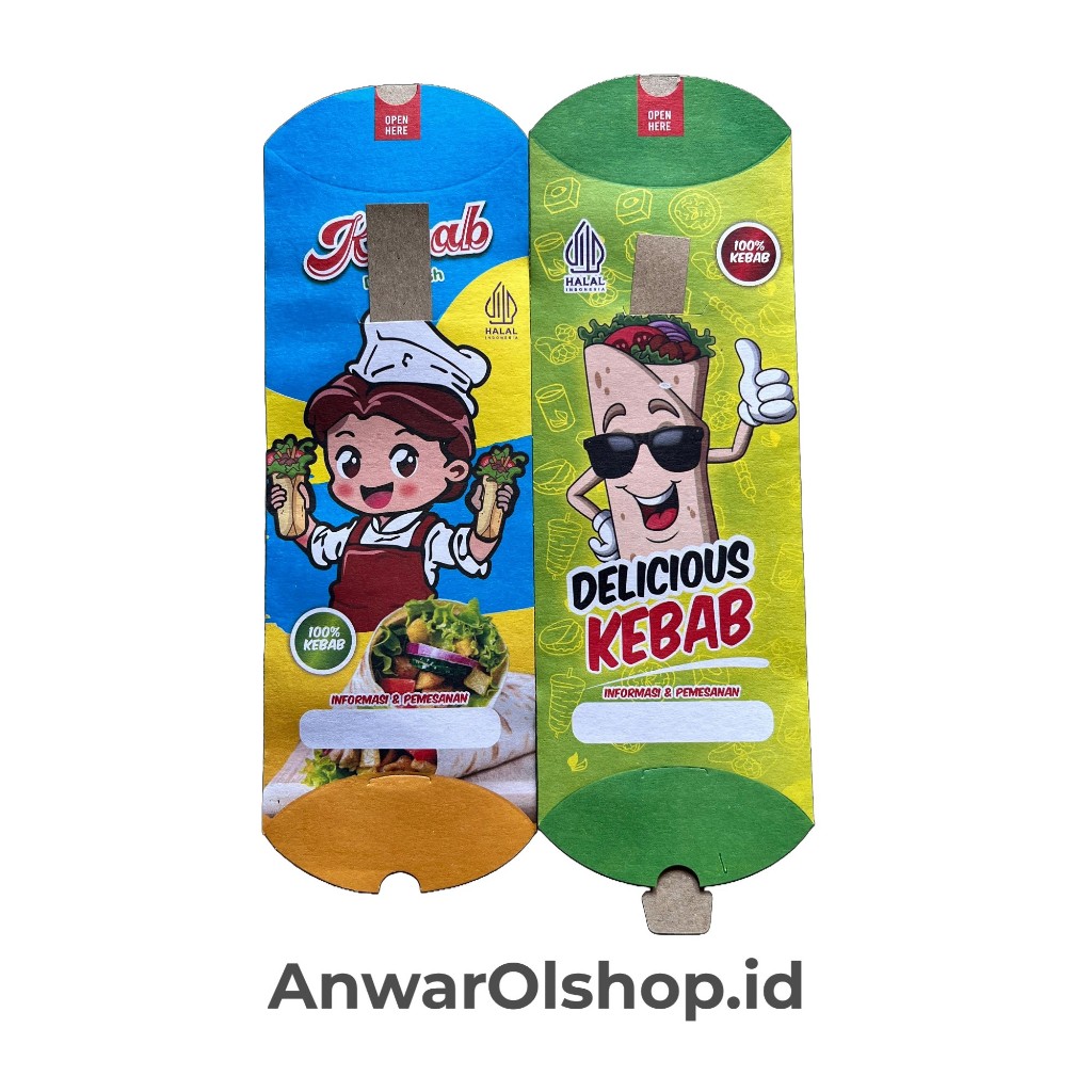 

Wadah Kebab Ukuran 24x9 cm Isi 100 pcs dengan Tarikan / Bungkus Kebab / Dus Kebab