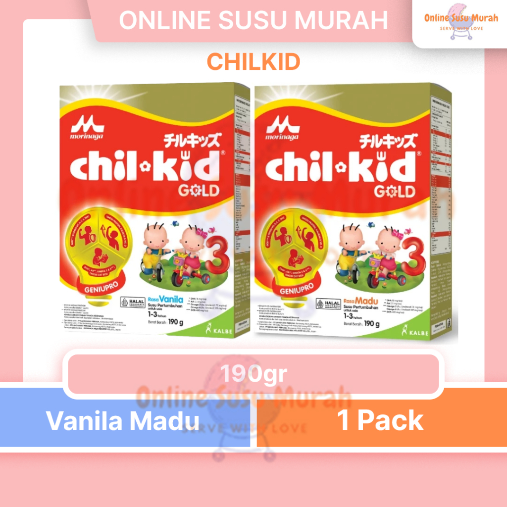 CHILKID 190 GR CHIL KID MADU VANILA 190 GR MORINAGA REGULER SSKD