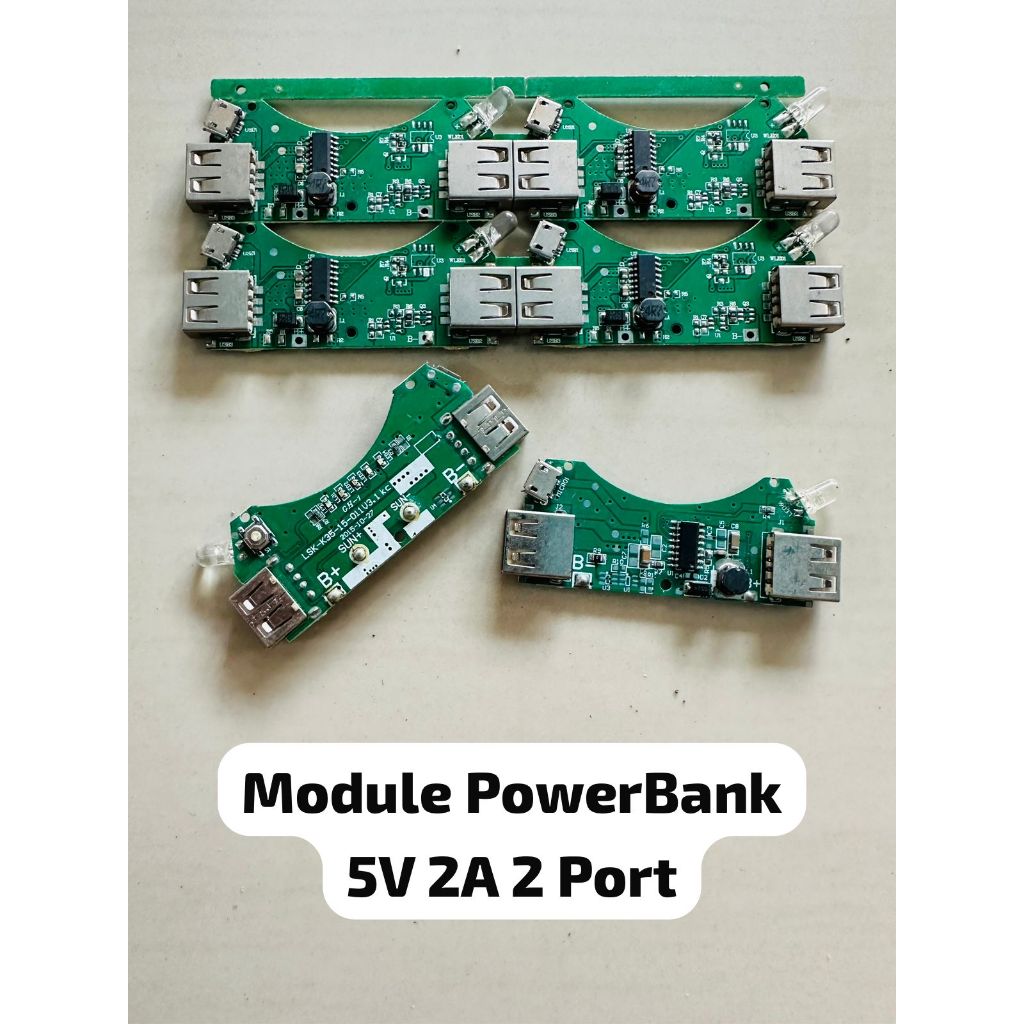 MODUL MODULE PB POWERBANK POWER BANK DIY 2 PORT 5V 2.1A 18650 PORTABLE / MODUL CAS CHARGER POWERBANK
