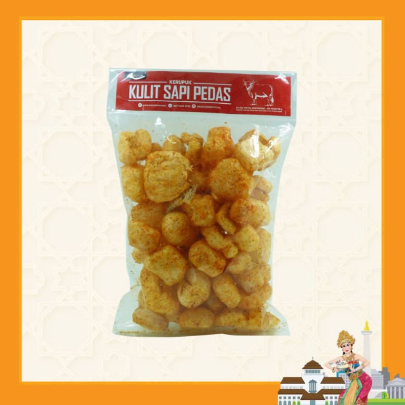 

Kerupuk kulit sapi pedas/Kerupuk kulit pedas Snack zone