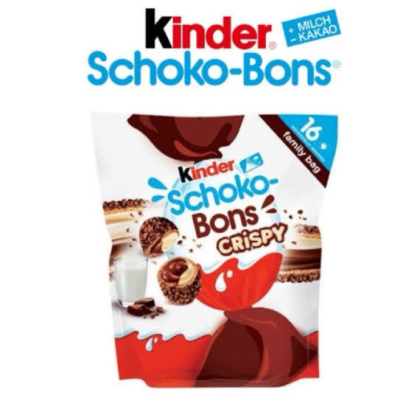 

Kinder Schoko Bons Crispy isi 16 Import Dubai + BONUS