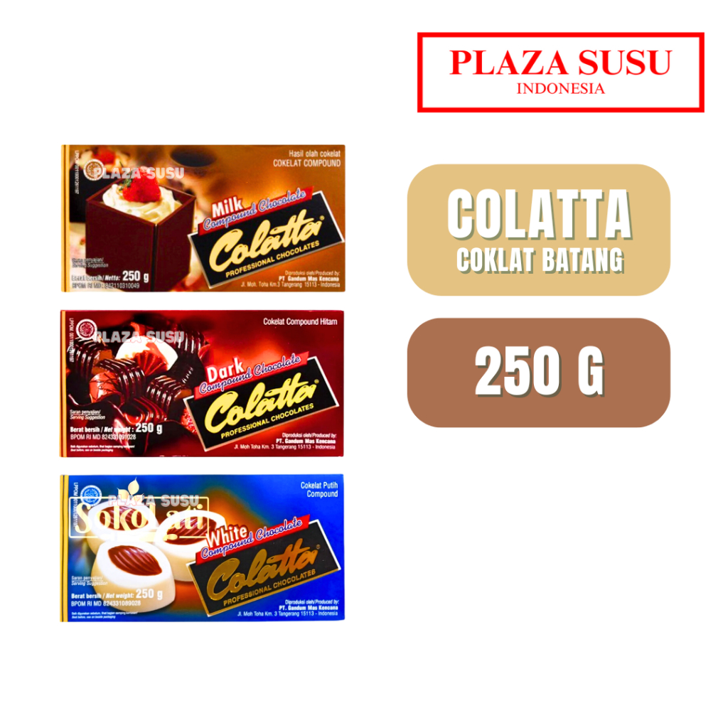 

COKLAT BATANG COLATTA CHOCOLATE COMPOUND COLATTA 250G