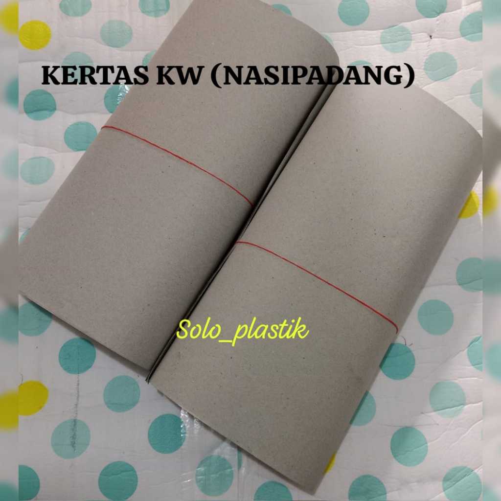 Kertas KW nasi padang, kertas KW serbaguna polos uk.32x45cm