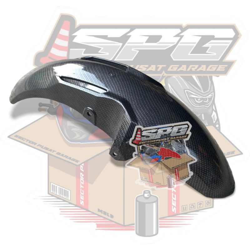 Spakbor Depan Satria Fu Facelit Carbon Wtp Slebor Depan Satria Fu FL injeksi Karbon Wtp