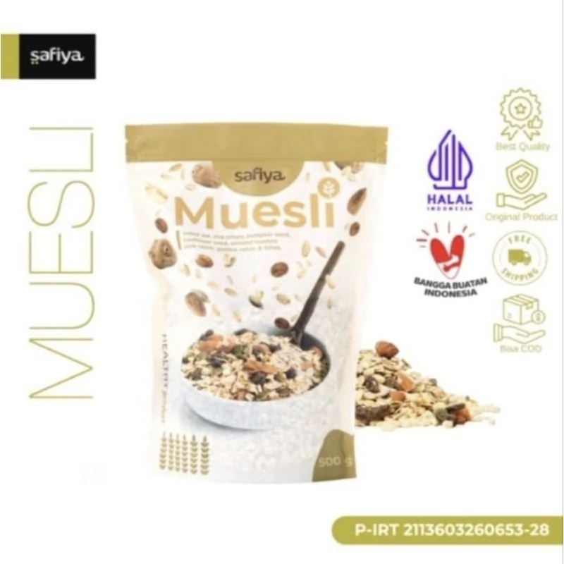 

Muesli Fruit Safiya & Seed | Sereal Sehat Original 1KG