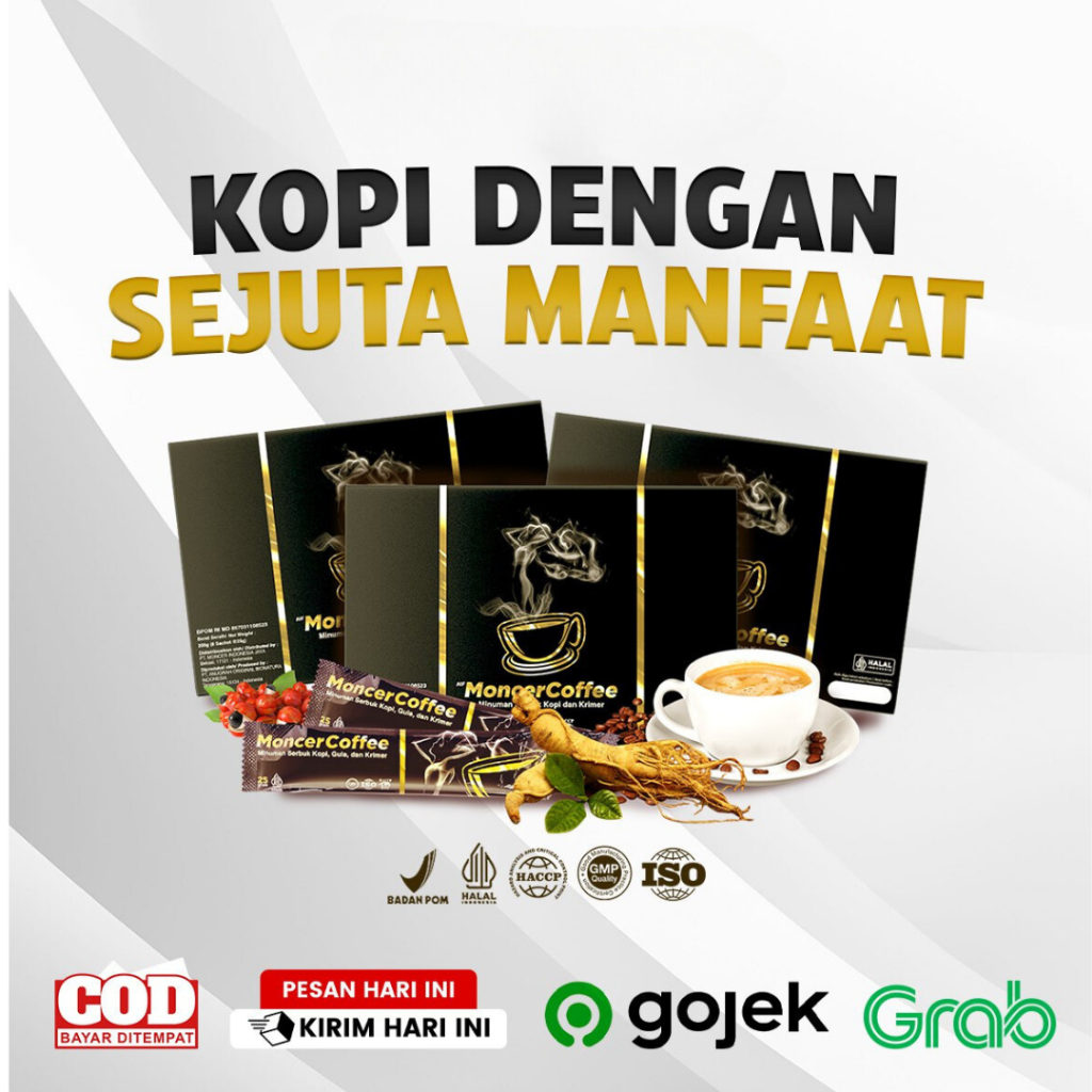 

NEW FORMULA MNCR Kopi Herba Alami ASLI 100% Tanpa Efek Samping 1 BOX ISI 8 SACHET