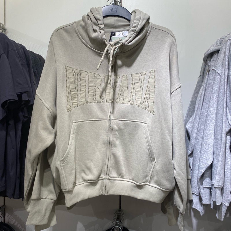 Jaket Zip Nirvana x H&M Original Store