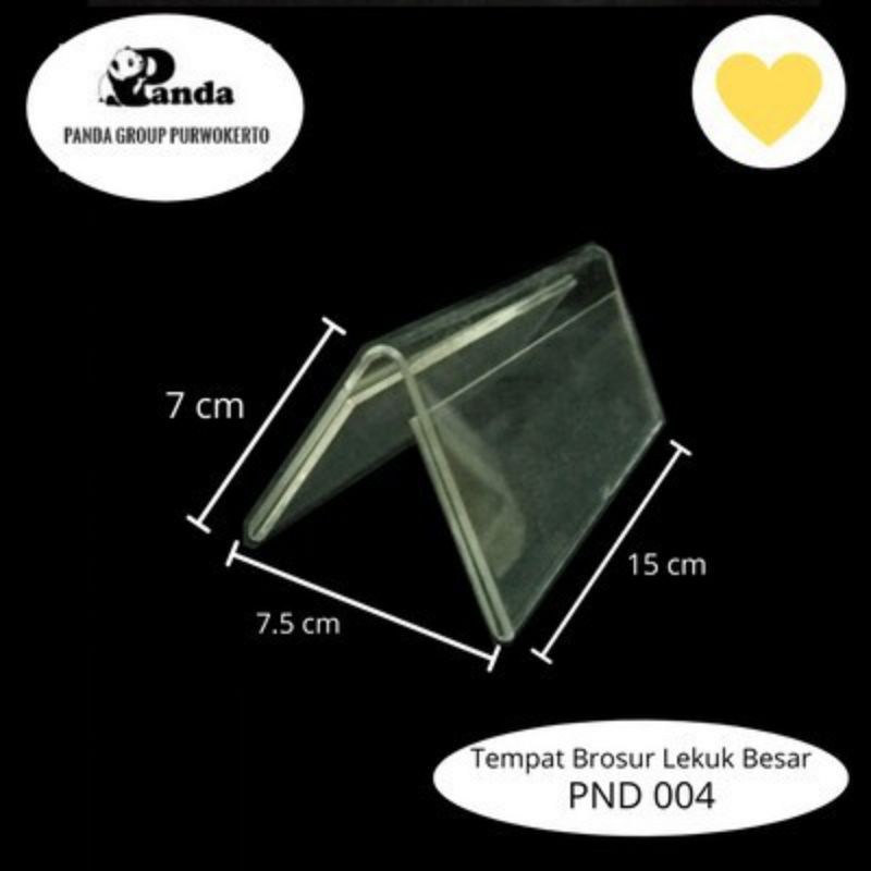 

ACRYLIC TEMPAT BROSUR JEPIT / BERDIRI