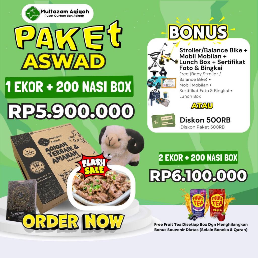 

Paket Aqiqah Aswad Anak Laki-Laki & Perempuan