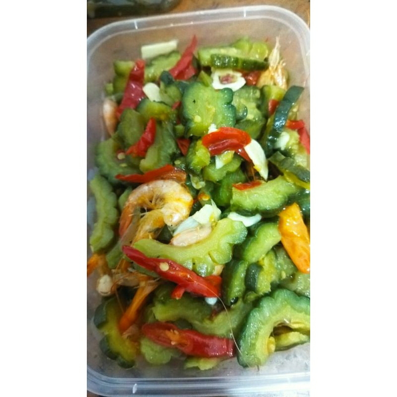 

tumis pare udang