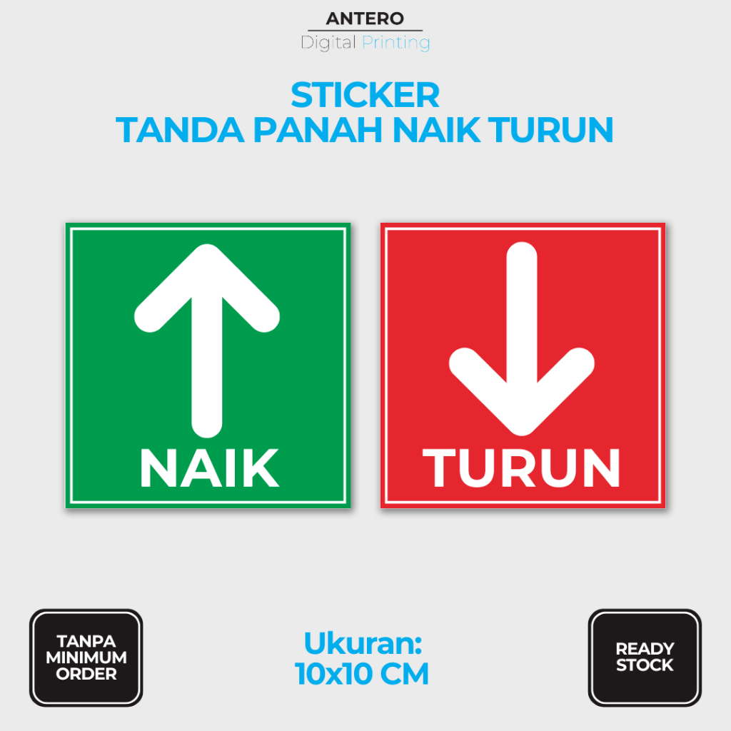 

STIKER TANDA NAIK TURUN | STIKER PETUNJUK NAIK TURUN | STIKER VINYL TAHAN AIR