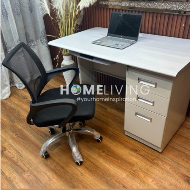 HOMELIVING - MEJA KERJA BESI - MEJA BELAJAR - MEJA KANTOR - KURSI KANTOR - MEJA BESI