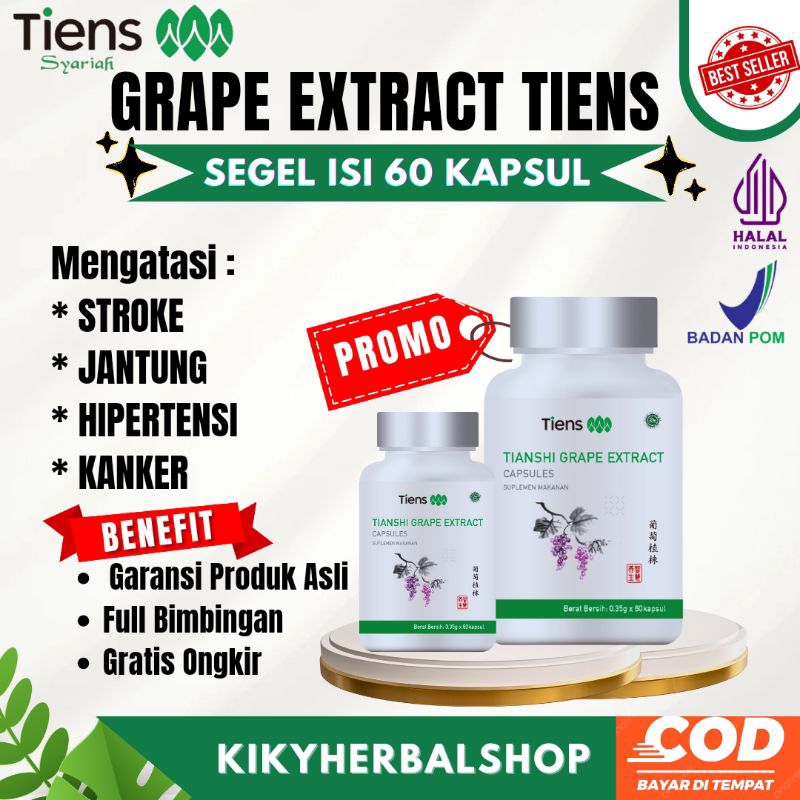 

Tianshi Grape Extract Obat Stroke Jantung Kanker Hipertensi Grape Tiens | Bisa COD