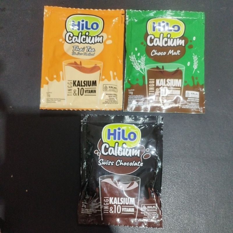 

Hilo Calcium Swiss Chocolate Thai Tea Choco Malt Sachet