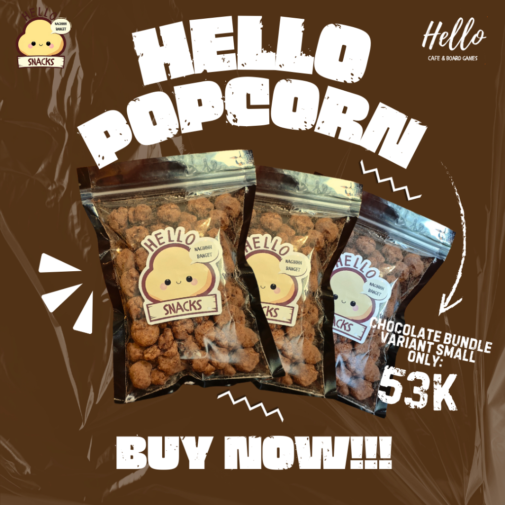 

(Trio Chocolate) Chocolate Popcorn Hello! Bundle - Pouch Small