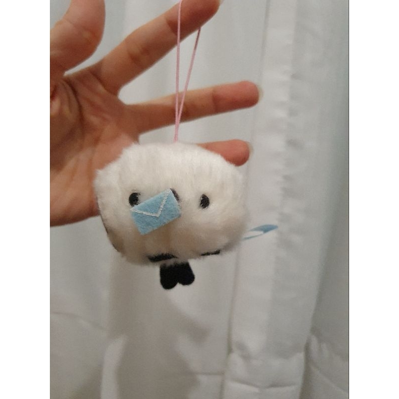 Amuse Burung Keychain Phone Strap Amplop Biru