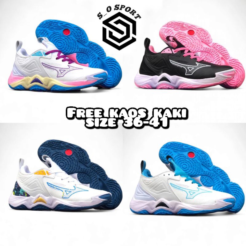 Sepatu Wanita Sepatu Voli Mizuno Wave Momentum 3 Mid New Arrival Ukuran 36 37 38 39 40 41 Sepatu Vol