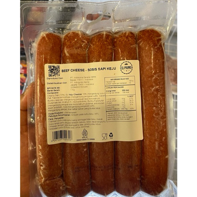 

Sosis Sapi & Ayam Keju El Primo Viral 1kg