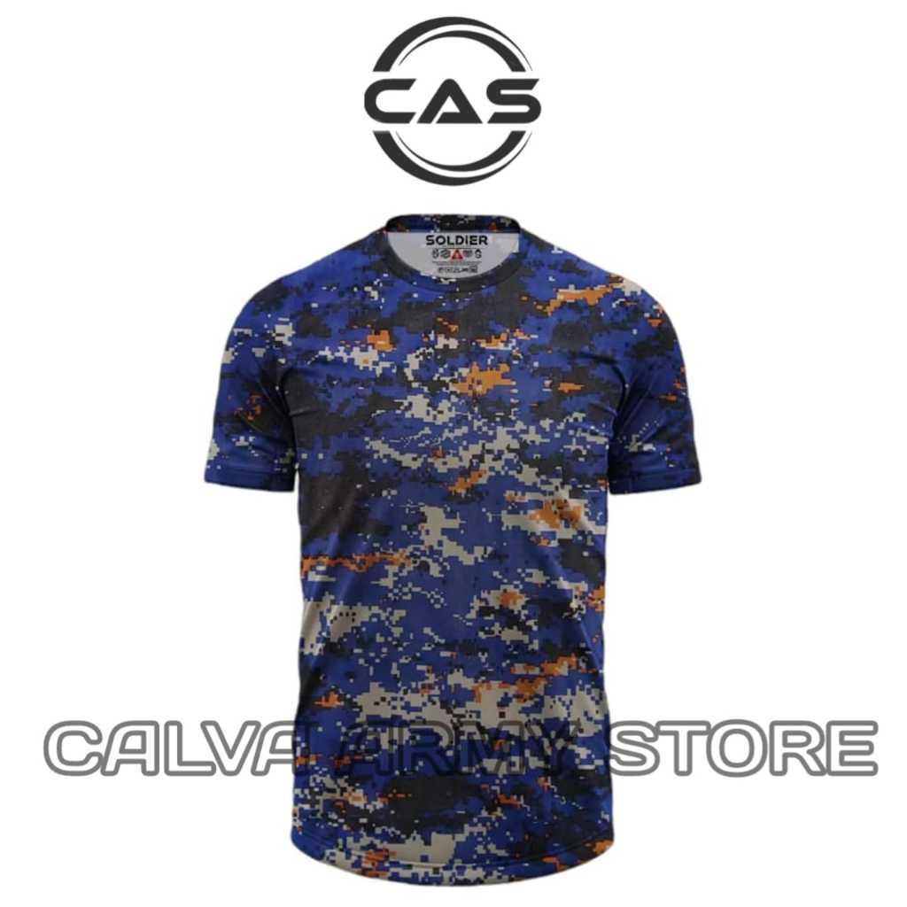 KAOS LORENG ARMY DRYFIT AIRUD | BAJU KAOS LORENG OBLONG HARIAN BAHAN MENYERAP KERINGAT DAN NYAMAN