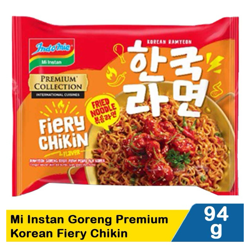 

Indomie Mie goreng Premium Korean Fiery Chikin 94 Gram