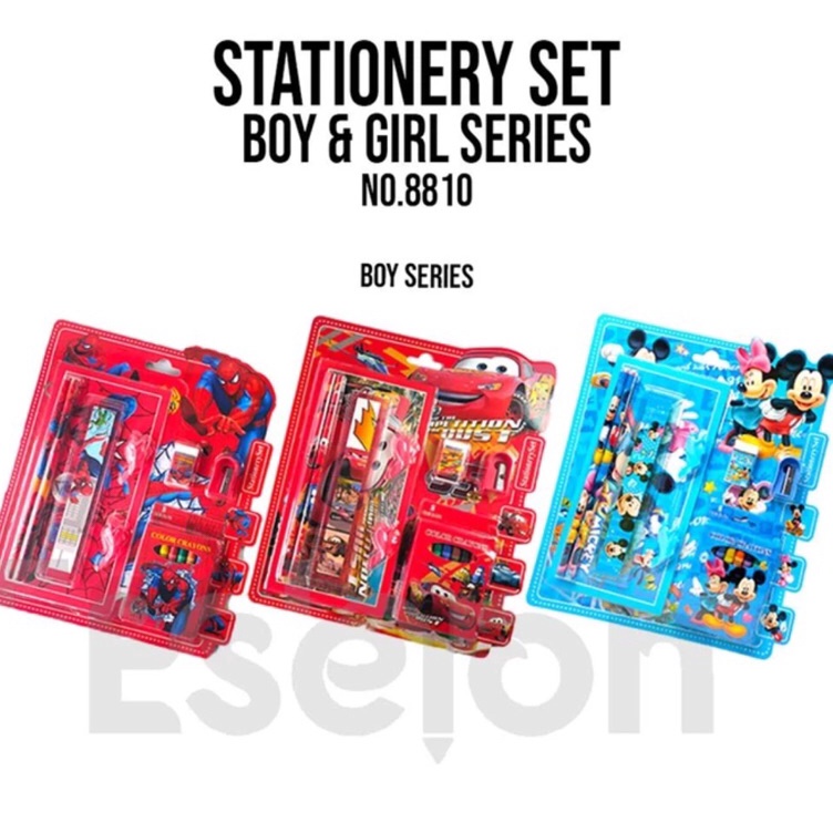 

Ready Menarik IYYO KIDS Paket alat tulis 9in1 mewarnai Alat tulis set anak paket alat tulis karakter Stationery set kado hadiah anak pensil warna hello kitty frozen mickey