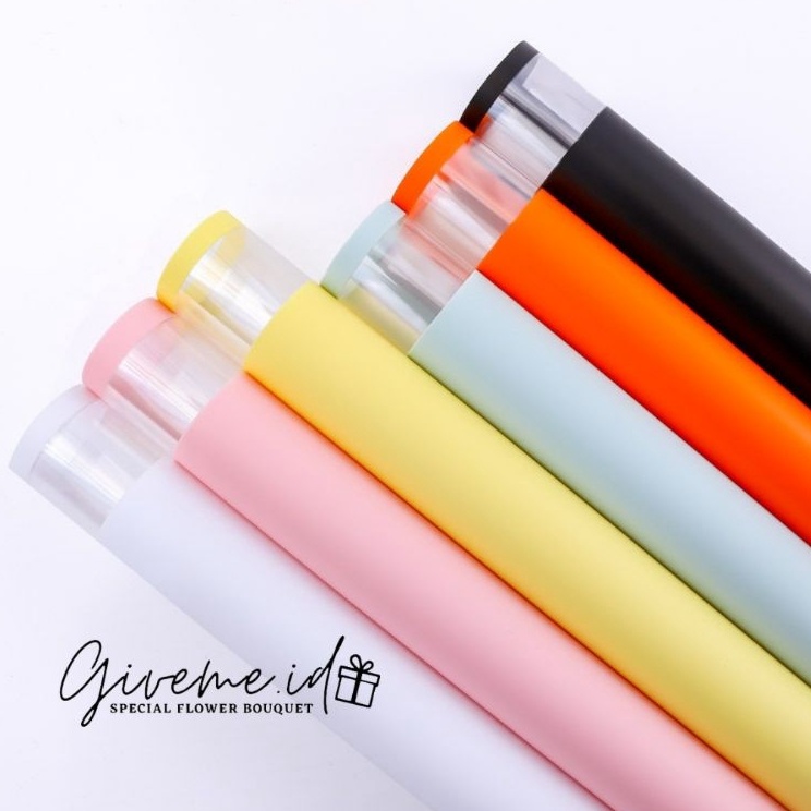 

Ready Baru 2 LEMBAR CELLOPHANE FRAME WARNA CELLOPHANE TRANSPARAN KERTAS FLORIST BUKET