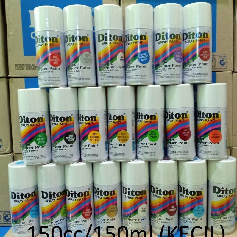 Spesial Terkini  Pilox Cat Semprot DITON Spray Paint Acrylic Lacquer Paint Glossy Metallic Doff Stab