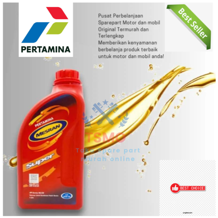 Oli Motor PERTAMINA MESRAN SUPER Bebek Matic Metik Racing