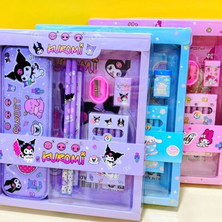 

Hadir Berkualitas SET ALAT TULIS 7IN1 KOTAK PENSIL SANRIO STATIONARY SET CINNAMOROL MELODY KUROMI