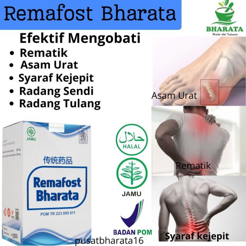Obat Syaraf Kejepit Obat Rematik Obat Asam Urat Paling Ampuh Remafost Bharata