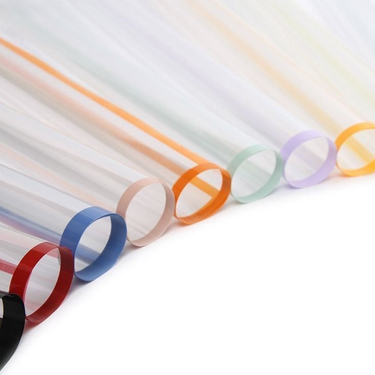 

Penjual Resmi 1 pak 2 lembar cellophane kertas bucket bunga motif transparant list warna
