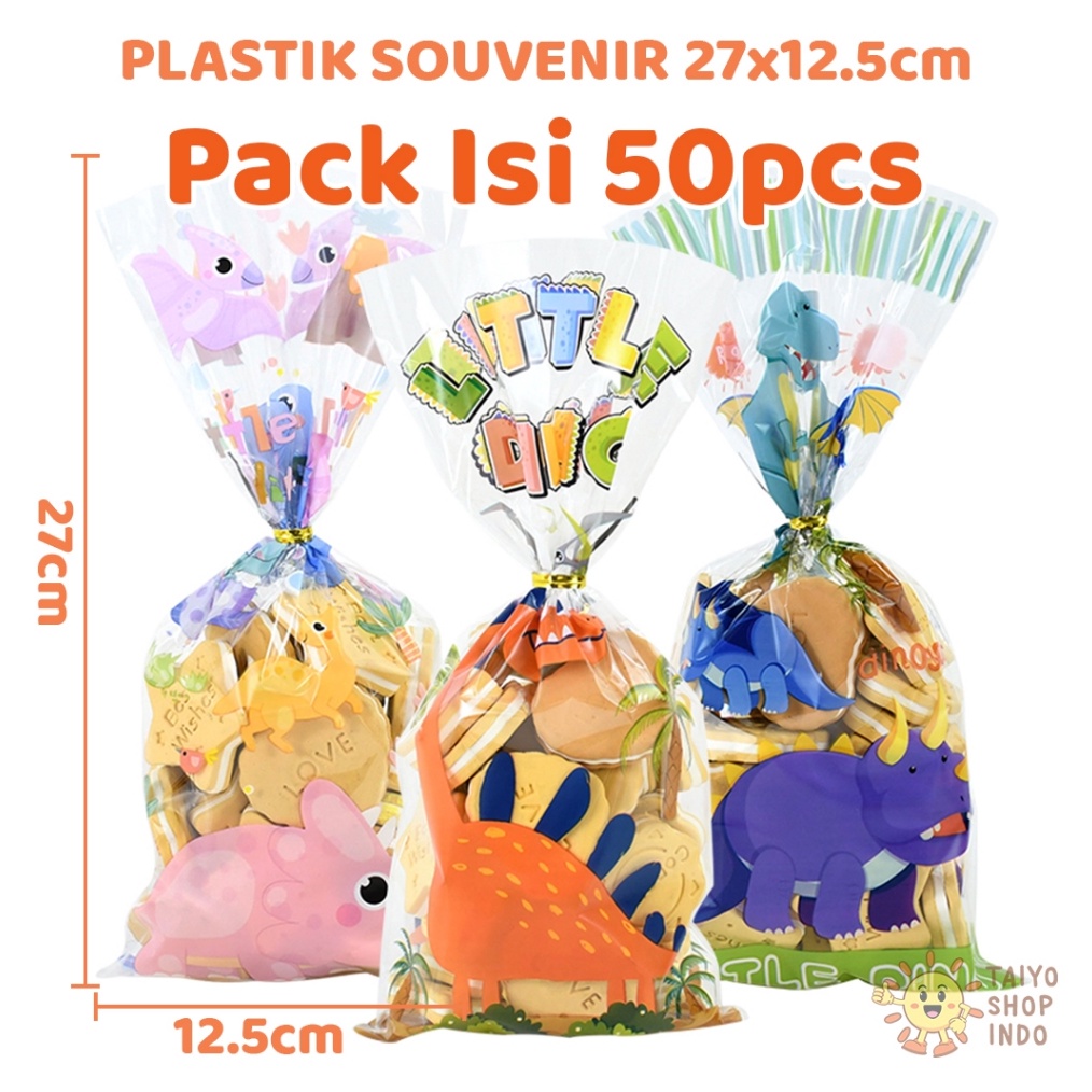 

TAIYO Plastik Souvenir Pack 5 Pcs 27x125 cm Bingkisan Goodie Bag Hampers Kemasan Snack Hadiah Ulang Tahun