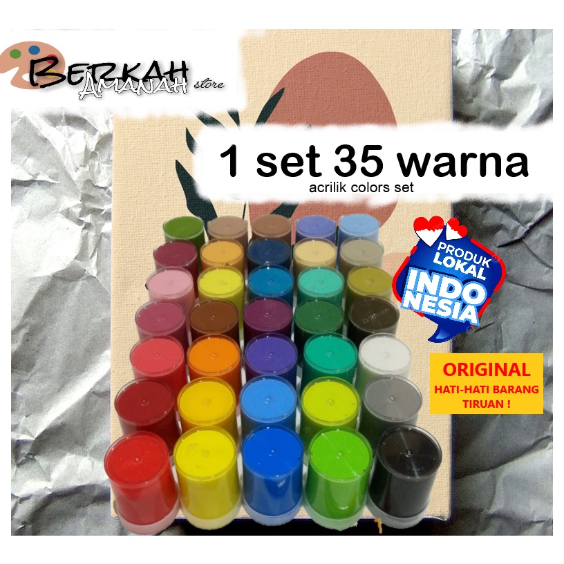 

Lagi Ramai 1set 35 warnacat acrilik set