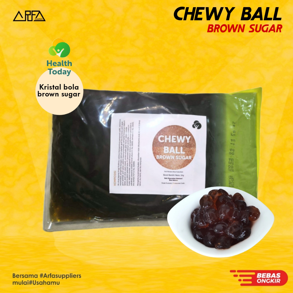 

Health Today Chewy Ball / Kristal Bola Brown Sugar 1 kg