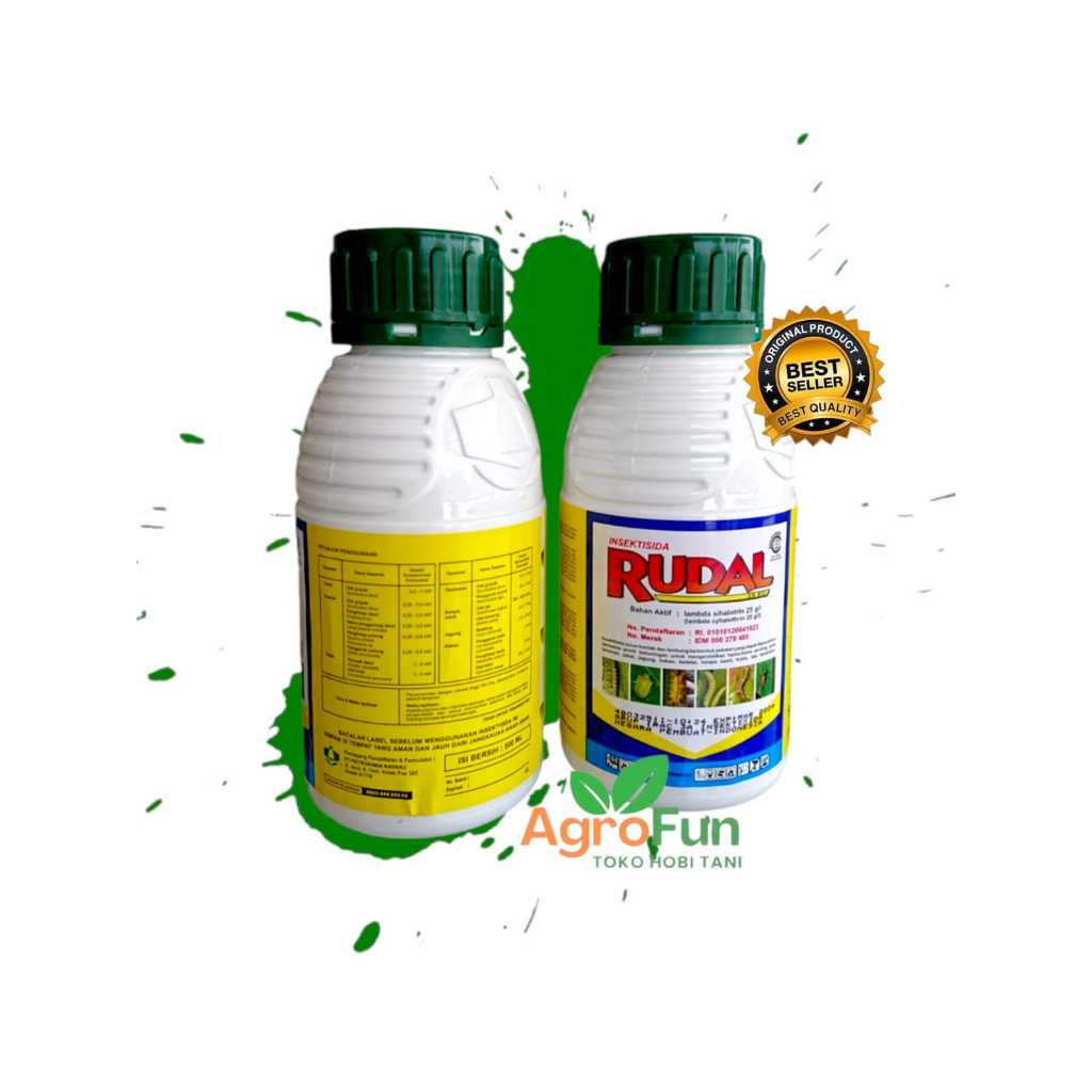 Insektisida Rudal 25 EC @500ml - MEMBASMI ulat grayak, penghisap daun, penggulung daun, pengisap pol