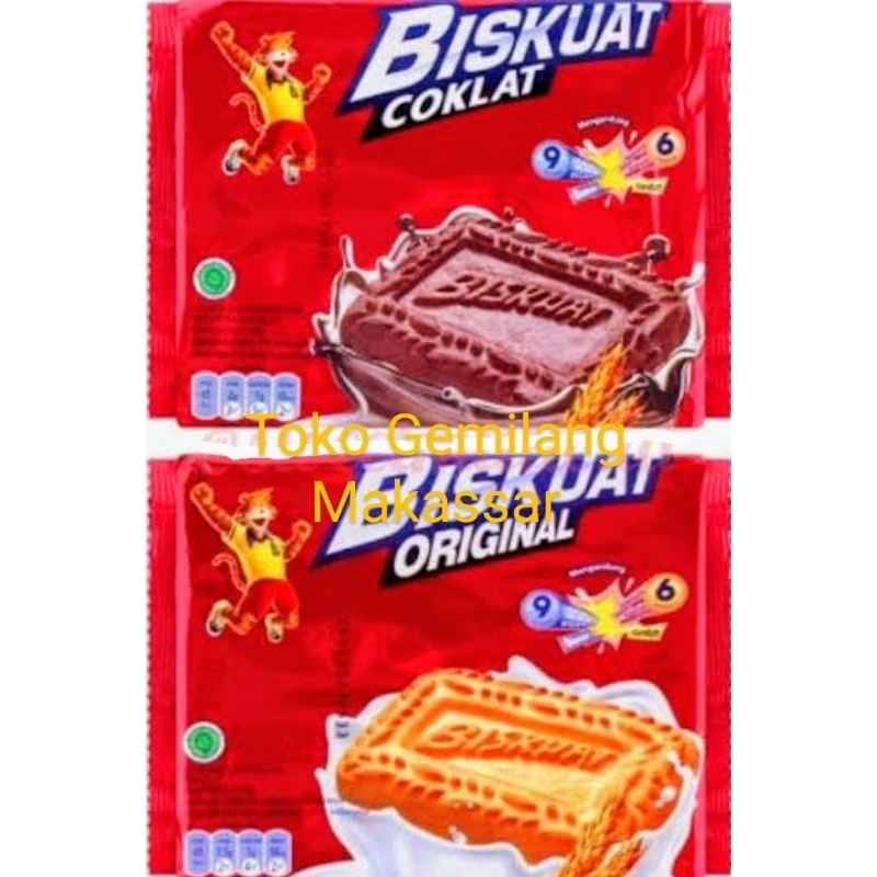 

Biskuat 106,4 gram Biskuit dengan susu dan gandum