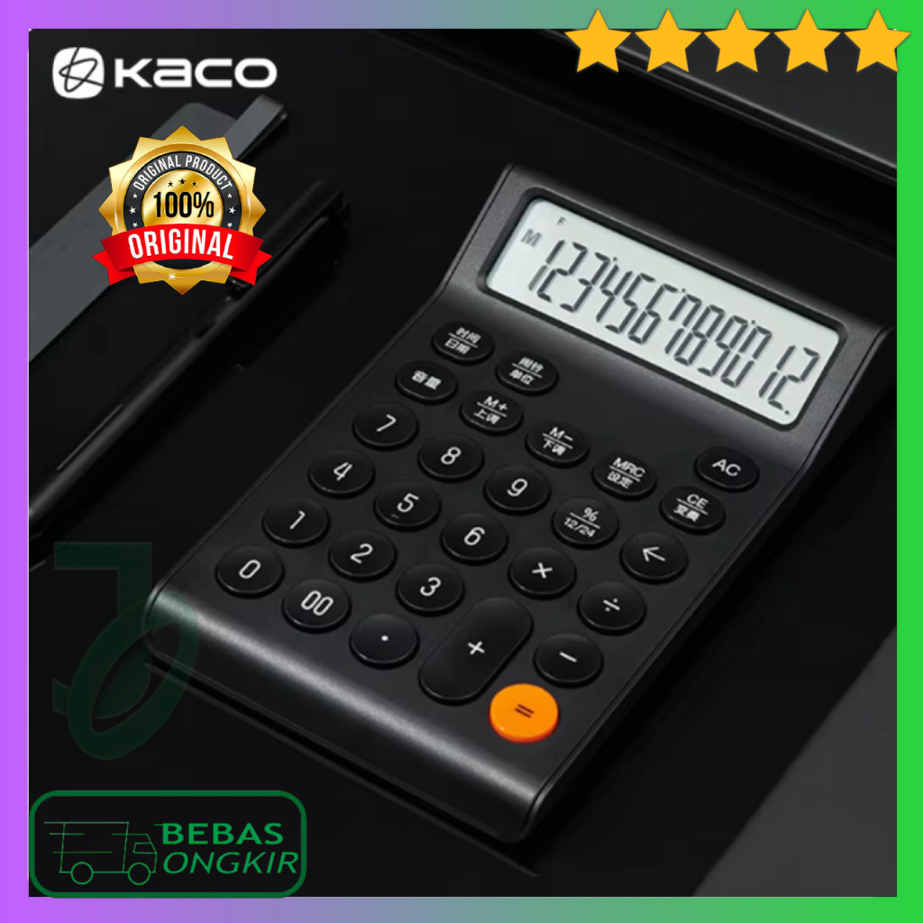 

Kalkulator 12 Digit Layar Besar Multifungsi Dengan Speaker KACO MATE K1429