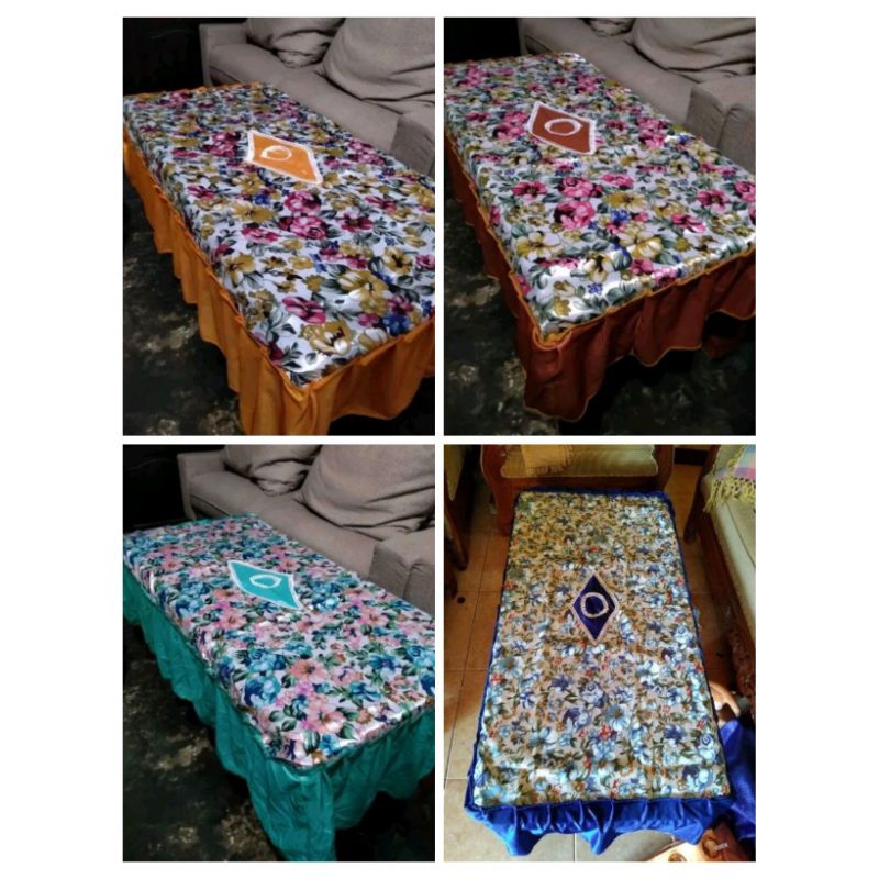 [OCC]Taplak meja motif bunga rumbai/taplak meja ruang tamu/taplak meja murah meriah
