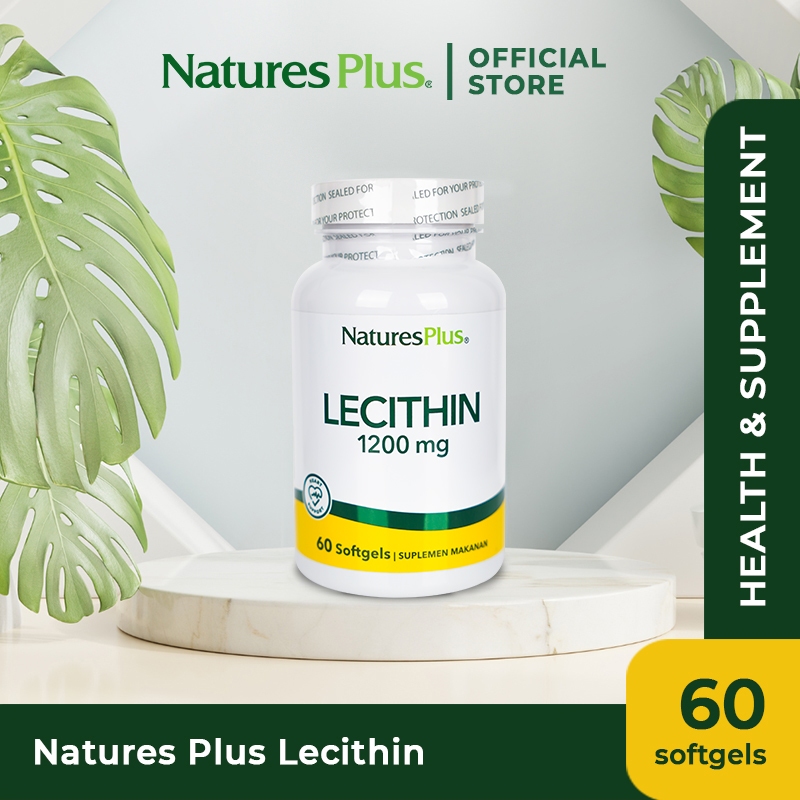 Natures Plus Lecithin 1200mg - 60 Softgels