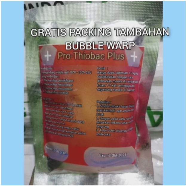 Probiotik thiobac plus 100 gram / thiobacillus / thiobac / probiotik thiobacillus / probiotik ikan /