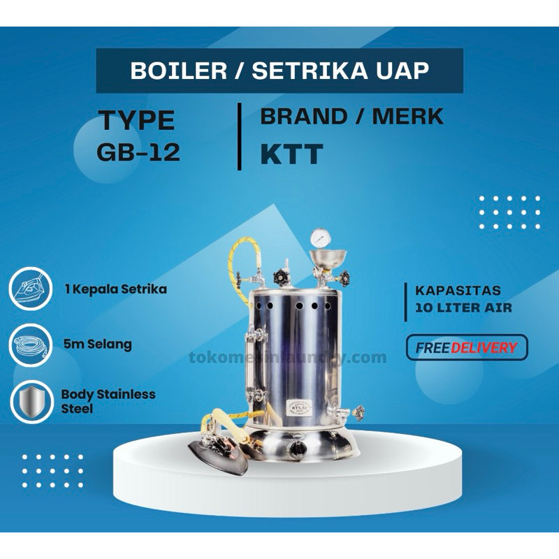 Boiler Setrika Uap KTT 10 liter