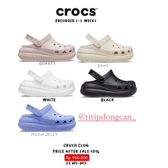 CROCS CLOG SALE SINGAPORE 100% ORIGINAL (ready stock siap kirim)