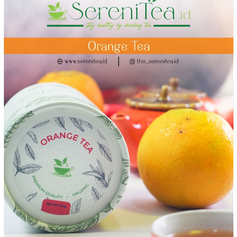 

Orange Tea, Teh Artisan Premium campuran antara green tea dan jeruk asli kering