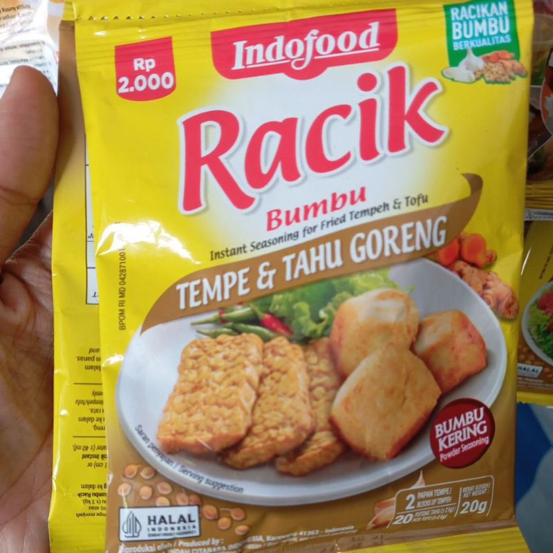 

Racik Tempe tahu goreng renceng