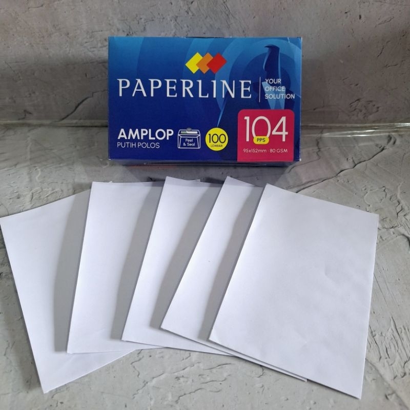 

Amplop Paperline 104 Polos Kartonan Khusus instant/sameday