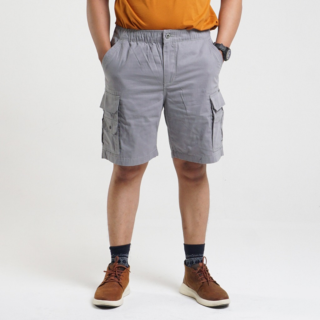 Celana Original MGEE - Celana Cargo Pendek Original MGEE Reggie CKPR 001 Light Grey