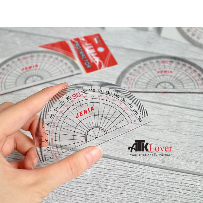 

(6 piece) Busur 180 Derajat/10 Cm